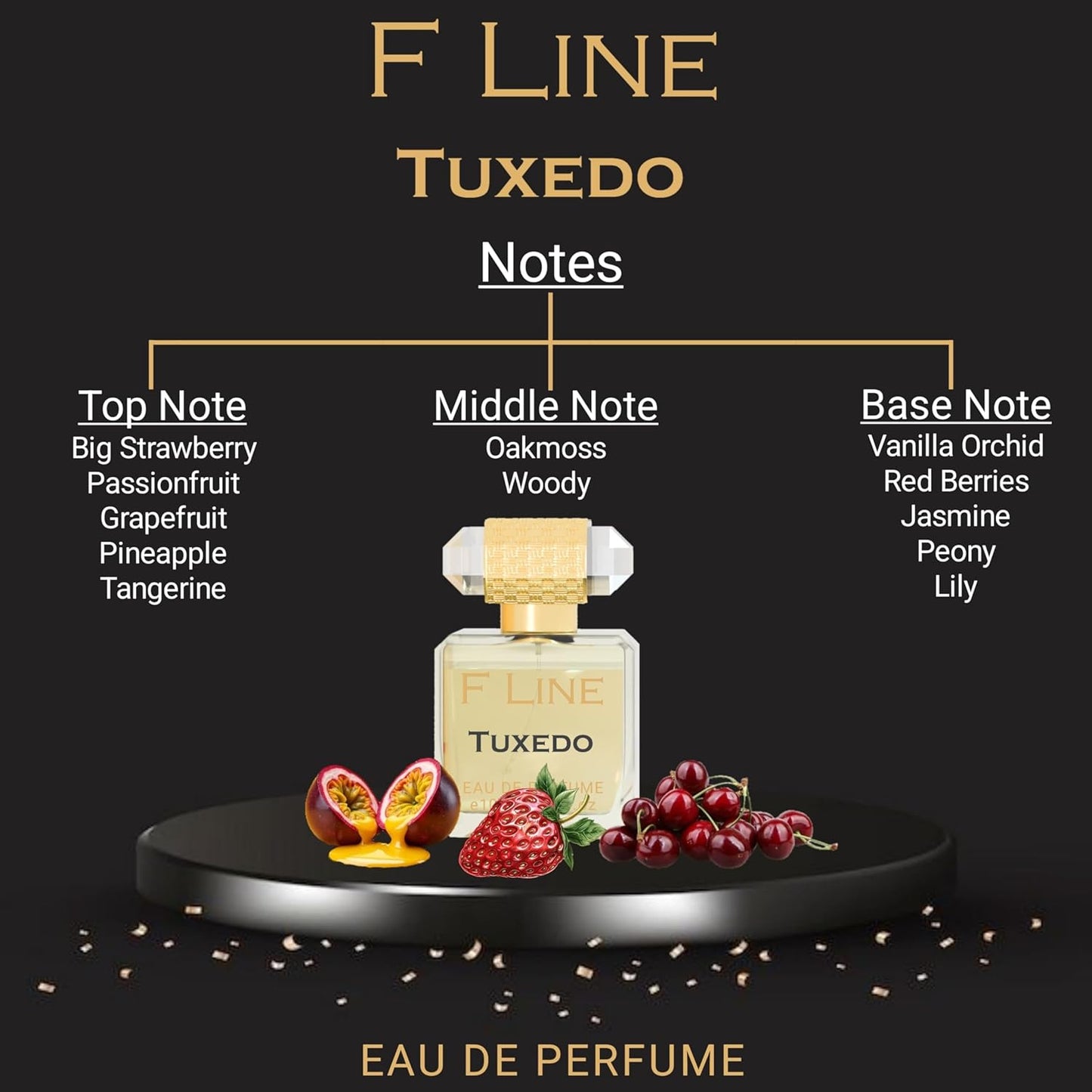F LINE Tuxedo Eau de Parfum with Premium Essential Oils