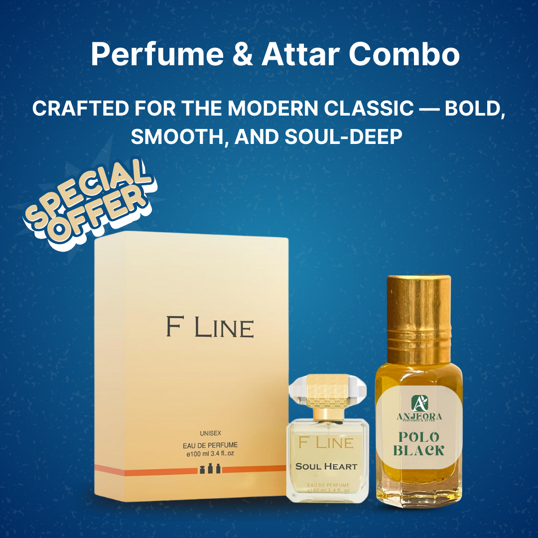 Glam6 long-lasting perfume and attar combo with F Line Soul Heart and Polo Black fragrances