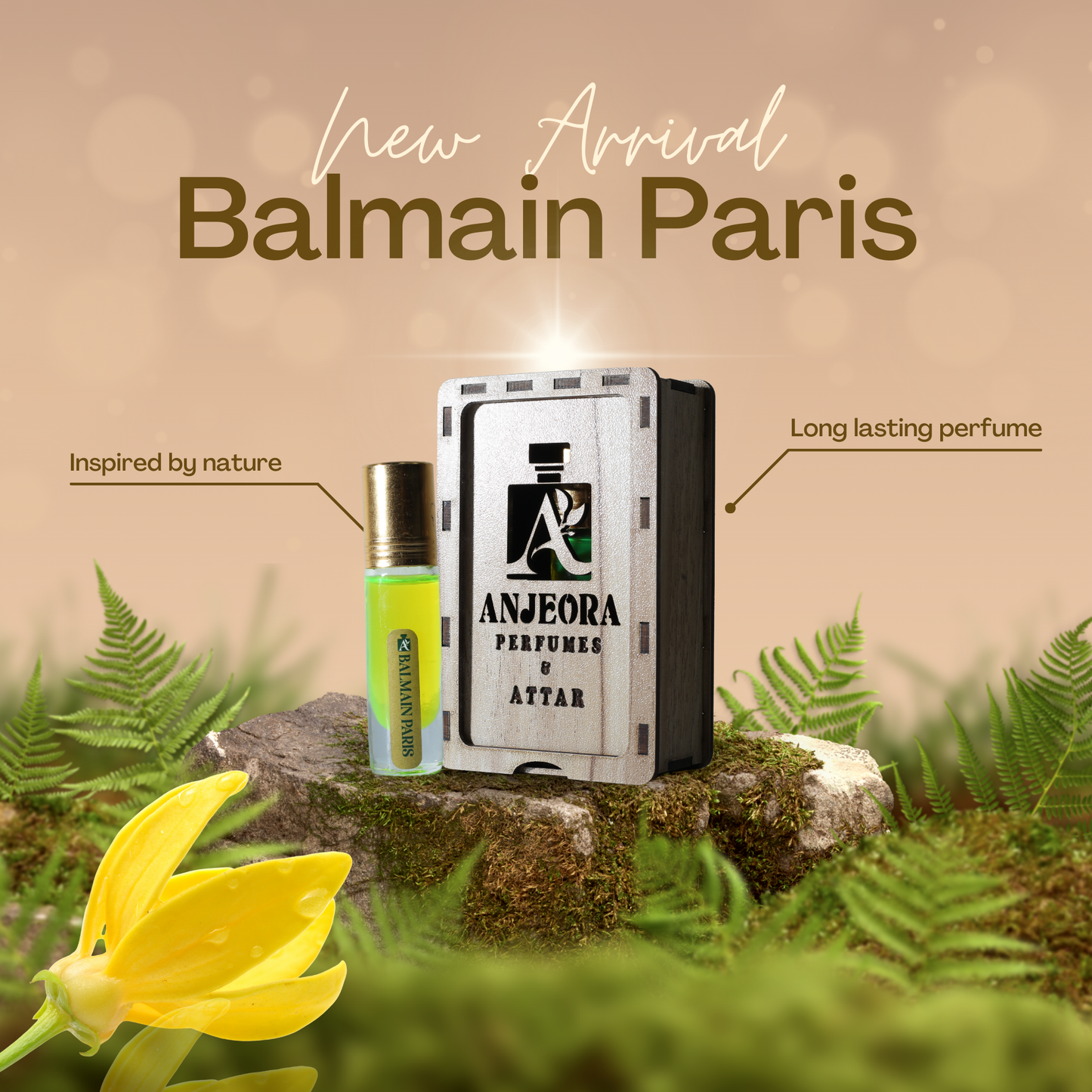 Balmain Paris – Chic Sophistication in a 6ml Attar by Anjeora Fragrance
